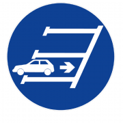 Panneau Stationnement en Marche Arrière Obligatoire – Signalisation Durable – Conforme Normes ISO