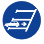 Panneau Stationnement en Marche Arrière Obligatoire – Signalisation Durable – Conforme Normes ISO