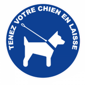 Panneau Tenez Votre Chien en Laisse – Avertissement Clair – Usage Int/Ext