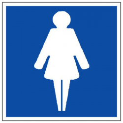 Panneau toilettes femmes