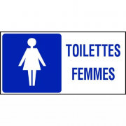 Panneau Toilettes Femmes – Signalétique Sanitaire – Durable & Visible