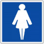 Panneau Toilettes Femmes – Signalisation Sanitaire – Durable Int/Ext