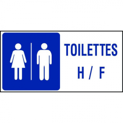 Panneau toilettes H/F