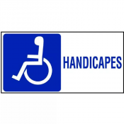 Panneau Toilettes Handicapés – Signalétique PMR – Durable & Visible