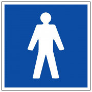 Panneau Toilettes Hommes – Signalisation Sanitaire – Durable Intérieur/Extérieur