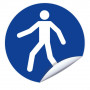 Panneau Utiliser le Passage – Signal d’Obligation Sécurité – Conforme ISO 7010