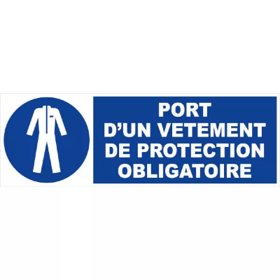 Panneau Vêtement de Protection Obligatoire – Sécurité Travail – PS Durable