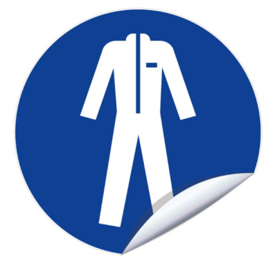 Panneau Vêtements de Protection Obligatoires – Signal Sécurité Travail – Conforme ISO 7010