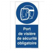 Panneau Visière et Casque Obligatoires – Protection Avancée – PS Durable