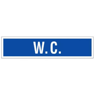 Panneau W.C. – Signalisation Sanitaire Durable – Plastique Rigide Anti-UV