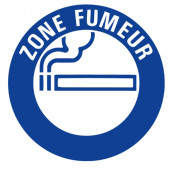 Panneau Zone Fumeur – Signalétique Espace Fumeurs – Durable et Conforme Normes ISO 7010