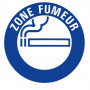 Panneau Zone Fumeur – Signalétique Espace Fumeurs – Durable et Conforme Normes ISO 7010