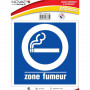 Panneau Zone Fumeur – Signalisation Claire – Durable Intérieur/Extérieur