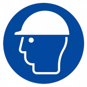 Signal Casque de Protection Obligatoire – Sécurité Chantier – Conforme ISO