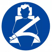 Signal Ceinture de Sécurité Obligatoire – Sécurité Routière – Conforme ISO