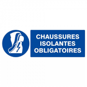 Signal Chaussures Isolantes Obligatoires – Sécurité Électrique – Normes ISO