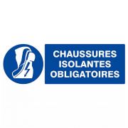 Signal Chaussures Isolantes Obligatoires – Sécurité Électrique – Normes ISO