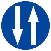 Signal Circulation à Double Sens – Sécurité Interne – Conforme ISO