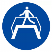 Signal d’Obligation Utiliser la Passerelle – Sécurité Piétons – Normes ISO
