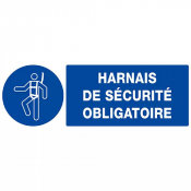 Signal Harnais de Sécurité Obligatoire – Travail en Hauteur – Normes ISO