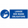 Signal Lavage des Mains Obligatoire – Hygiène Renforcée – Normes ISO