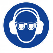 Signal Lunettes et Casque Antibruit Obligatoires – Sécurité EPI – Normes ISO