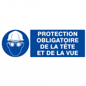 Signal Obligatoire Tête et Vue – Sécurité Renforcée – Conforme ISO