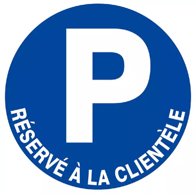 Signal Parking Réservé à la Clientèle – Gestion Parking – Normes ISO
