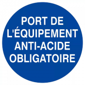 Signal Port Équipements Anti-Acide Obligatoire – Sécurité Chimique – ISO