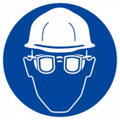 Signal Protection Obligatoire Tête et Vue – Sécurité EPI – Normes ISO