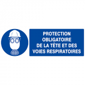 Signal Protection Tête et Voies Respiratoires Obligatoire – Sécurité – Normes ISO