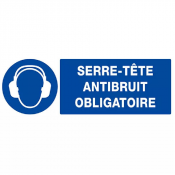 Signal Serre-Tête Antibruit Obligatoire – Protection Auditive – Conforme ISO