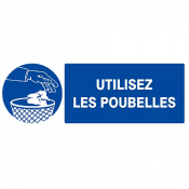 Signal Utilisez les Poubelles – Hygiène Renforcée – Normes ISO 7010