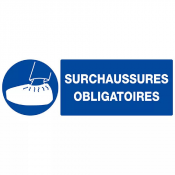 Signalisation Surchaussures Obligatoires – Sécurité Renforcée – Panneau Durable Normé
