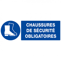 Signaux d'obligation "CHAUSSURES DE SECURITE OBLIGATOIRES"