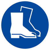 Signaux d'obligation "CHAUSSURES DE SECURITE OBLIGATOIRES"