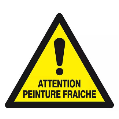 Panneau Attention Peinture Fraîche – Signalisation Temporaire – Haute Visibilité