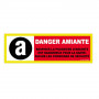 Panneau Danger Amiante Haute Visibilité – Signalisation Sécurité Industrielle – Conforme Normes ISO 