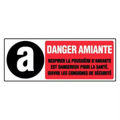 Panneau Danger Amiante – Signalisation Sécurité Industrielle – Conforme Normes ISO et NF