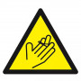 Panneau Danger Attention à Vos Mains – Prévention des Blessures – Haute Visibilité
