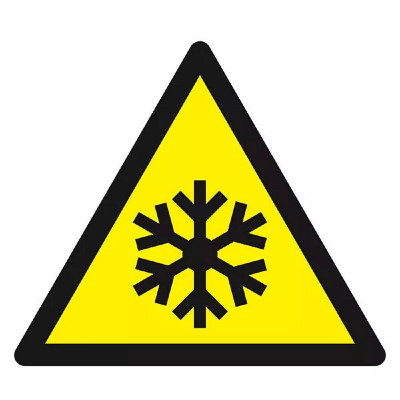 Panneau Danger Basses Températures Risque de Gel – Sécurité – Haute Résistance