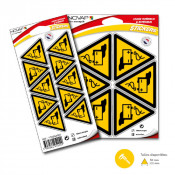 Panneau Danger Batteries – Signalisation Sécurité – Adhésif Vinyle Anti-UV Durable