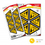 Panneau Danger Batteries – Signalisation Sécurité – Adhésif Vinyle Anti-UV Durable