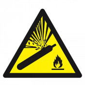 Panneau Danger Bouteille Pressurisée – Sécurité – Haute Résistance