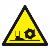 Panneau Danger Broche de Fraisage – Sécurité Machine – Haute Visibilité