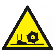 Panneau Danger Broche de Fraisage – Sécurité Machine – Haute Visibilité