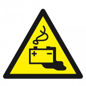 Panneau Danger Charge Batterie en Cours – Sécurité – Visibilité