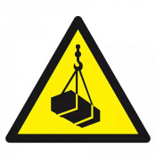 Panneau Danger Charges Suspendues – Sécurise le Levage – Haute Visibilité