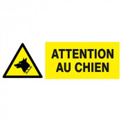 Panneau Danger Chien de Garde – Sécurisation Zones Sensibles – Rigide ou Vinyle Durable