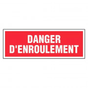 Panneau Danger d’Enroulement – Signalisation Risque Mécanique – Plastique Rigide Durable